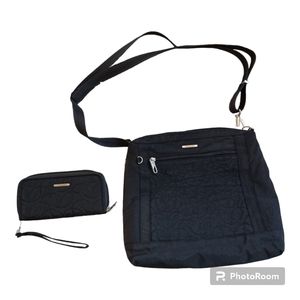 Travelon Black Crossbody Purse and Wallet RFID Blocking
